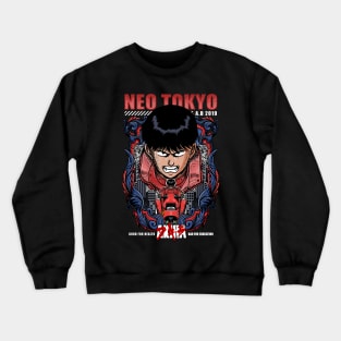 Akira Neo Tokyo Kaneda Character Anime 1988 Crewneck Sweatshirt